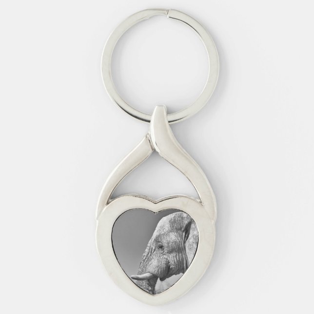 Elephant portrait key ring (Front)