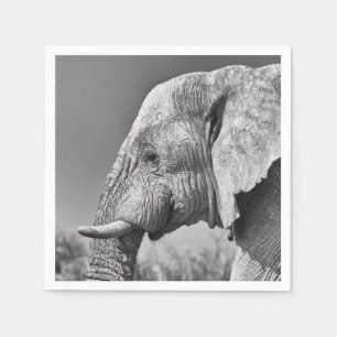 elephant portrait napkin