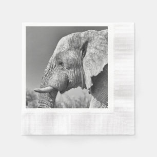 Elephant portrait napkin