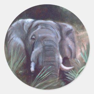 Elephant Portrait Sticker