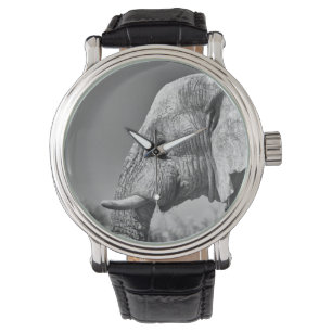 Elephant portrait watch
