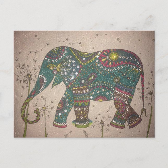 Elephant Postcard (Front)