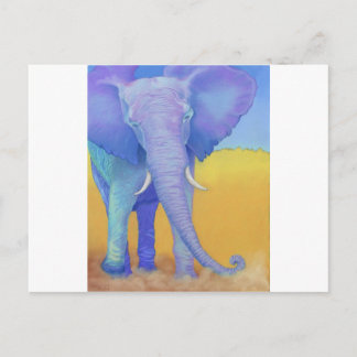 elephant postcard