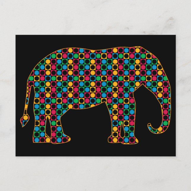 Elephant Postcard (Front)
