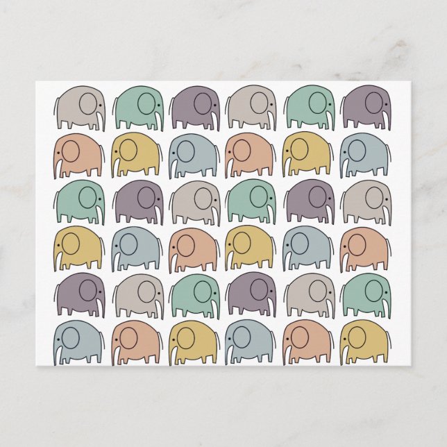 Elephant Postcard (Front)