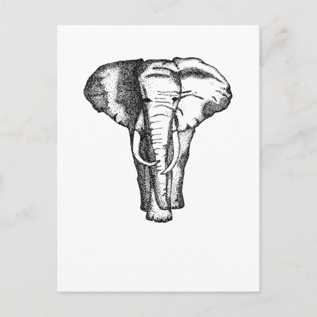 elephant postcard (Front)