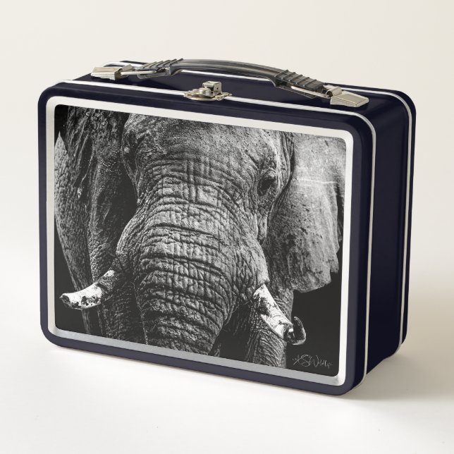 Elephant Power Lunch Box – Safari Gift (Front)