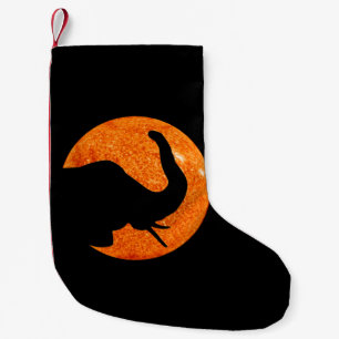 Elephant Profile Solar Eclipse Small Christmas Stocking