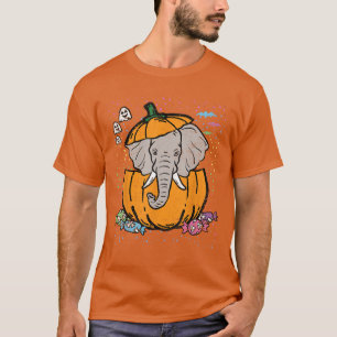 Elephant Pumpkin Halloween Costume Animal Trick Or T-Shirt