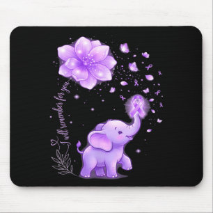 Elephant purple will remember for alzheimers mouse mat