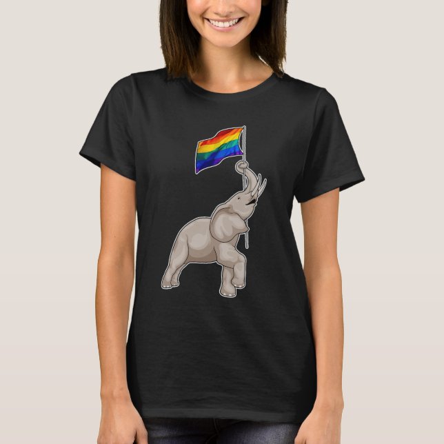 Elephant Rainbow T-Shirt (Front)