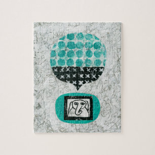 Elephant Remembering Jigsaw Puzzle