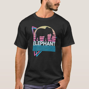 Elephant Retro   T-Shirt