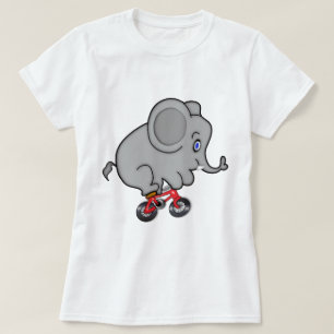 Elephant Riding a Bike T-Shirt