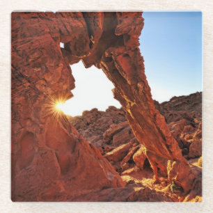 Elephant Rock in the Valley of Fire Glass Coaster