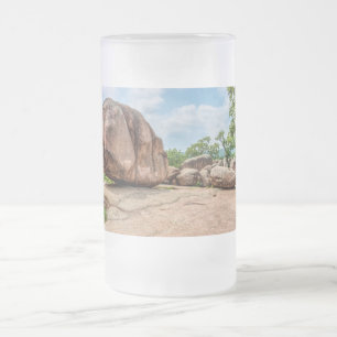 Elephant Rocks State Park Frosted Glass Beer Mug