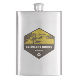Elephant Rocks State Park Missouri Hip Flask