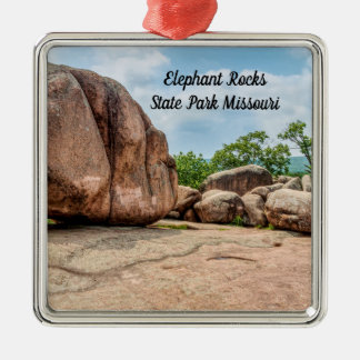 Elephant Rocks State Park Premium Square Ornament