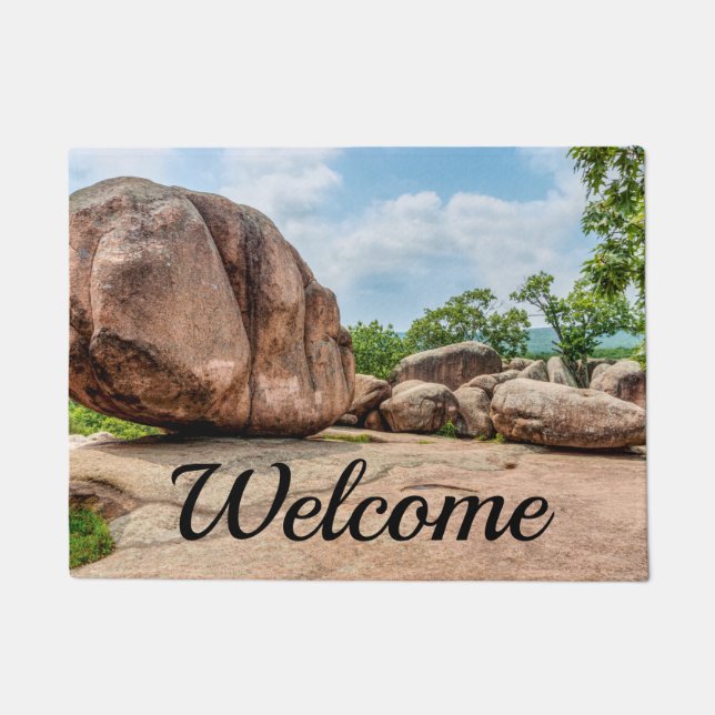 Elephant Rocks State Park Welcome Doormat (Front)