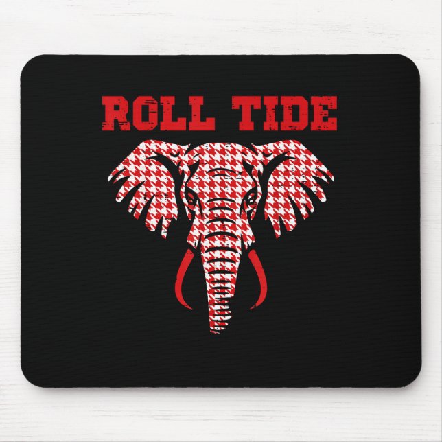Elephant Roll Tide Women Kids Boys Girls Youth Tee Mouse Mat (Front)