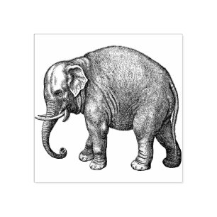  Elephant Rubber Stamp