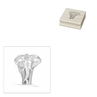 elephant rubber stamp