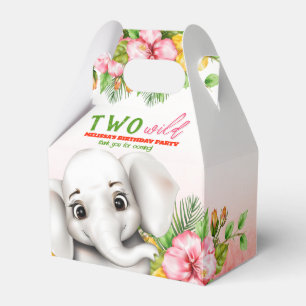 Elephant Safari 2nd Birthday Favour Boxes