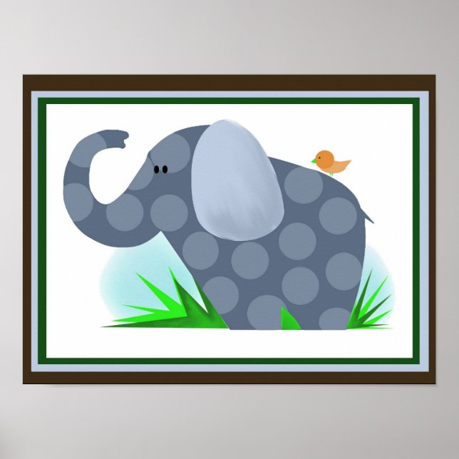 Elephant safari Nursery wall decor (Front)