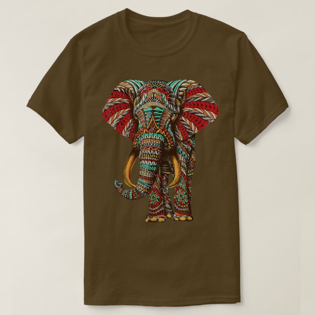 Elephant Save the Animals  T-Shirt (Design Front)