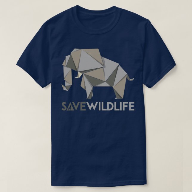 Elephant save wildlife series T-Shirt (Design Front)