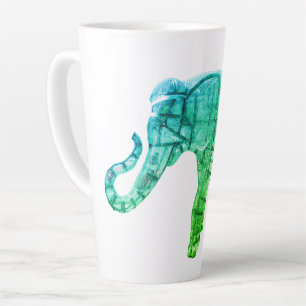  Elephant Sculpture Latte Mug