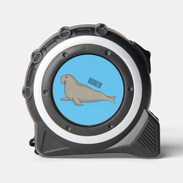 Elephant seal cartoon illustration 1 (Front)