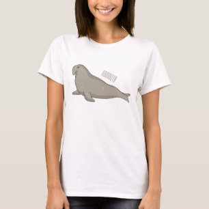 Elephant seal cartoon illustration T-Shirt