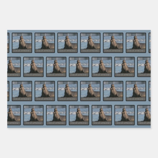 Elephant Seal Of Approval Wrapping Paper (Mix) (Front)