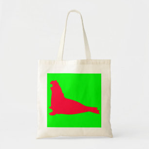 Elephant Seal Tote Bag Red