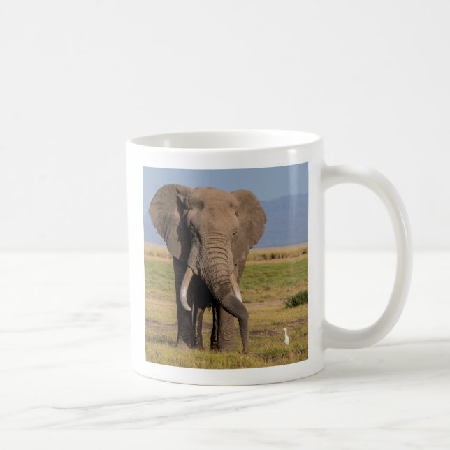 Elephant Searching Coffee Mug (Right)