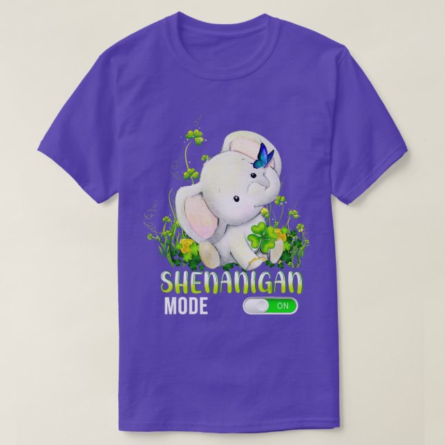 Elephant shenanigan mode on  T-Shirt (Design Front)