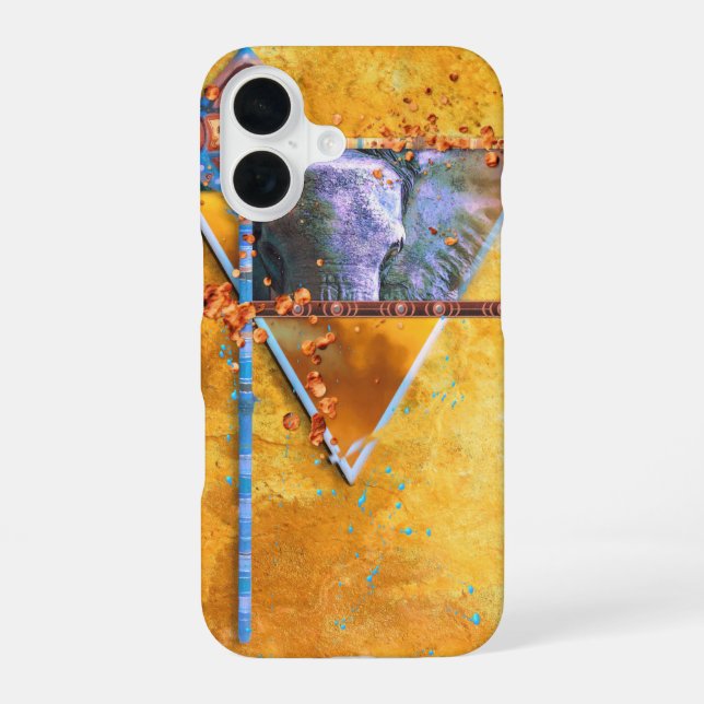 Elephant Shield "THE MIGHTY TRIBE" iPhone 16 Case (Back)