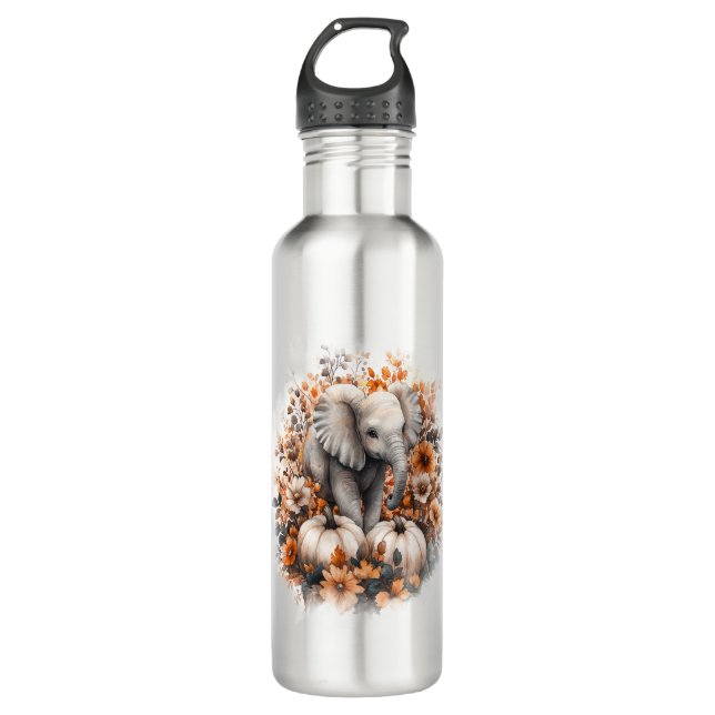 Elephant Shirt Country Pumpkin 710 Ml Water Bottle (Front)