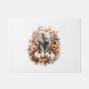 Elephant Shirt Country Pumpkin Doormat