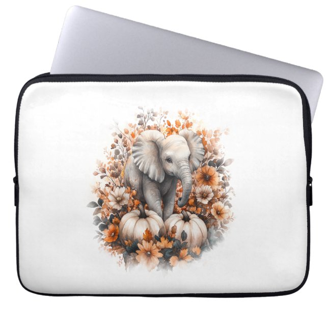 Elephant Shirt Country Pumpkin Laptop Sleeve (Front)