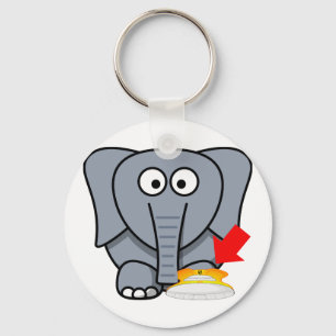 Elephant Shoe I Love You Key Ring
