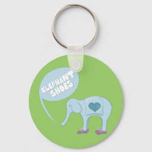 Elephant Shoes Key Ring