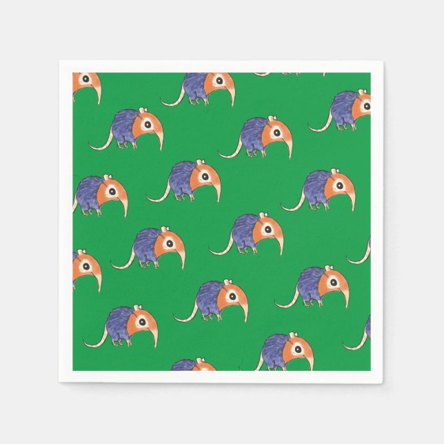 Elephant Shrew Napkins (Front)
