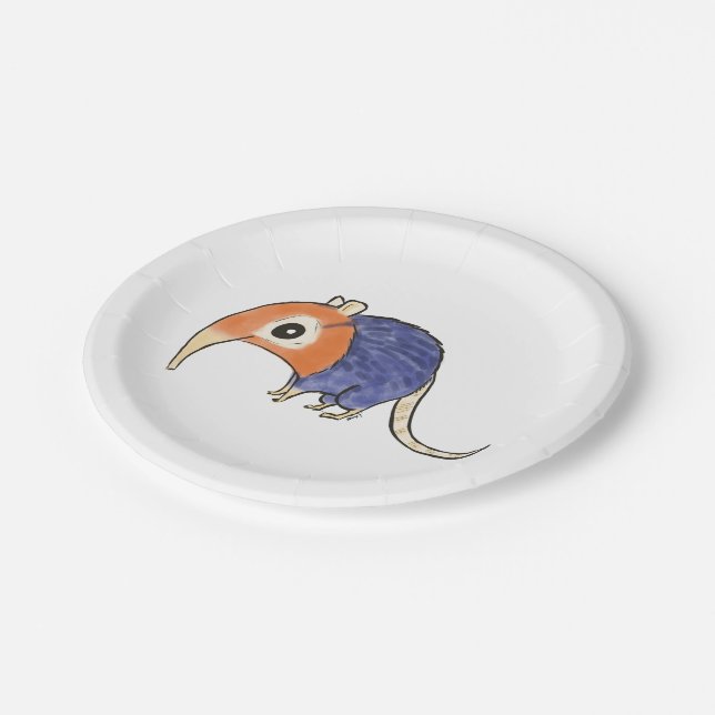 Elephant Shrew Paper Plates (Angled)