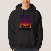 Elephant Silhouette Sunset Wildlife Art