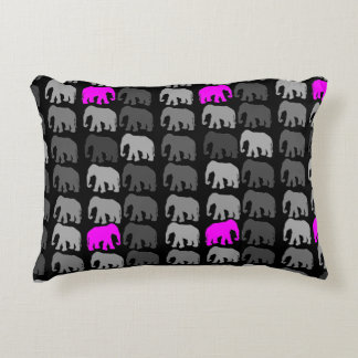 Elephant Silhouettes Decorative Cushion