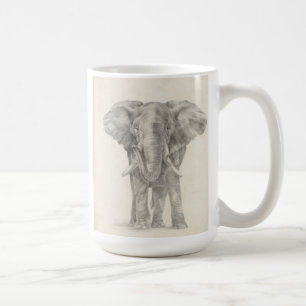 Elephant Sketch Coffee Mug