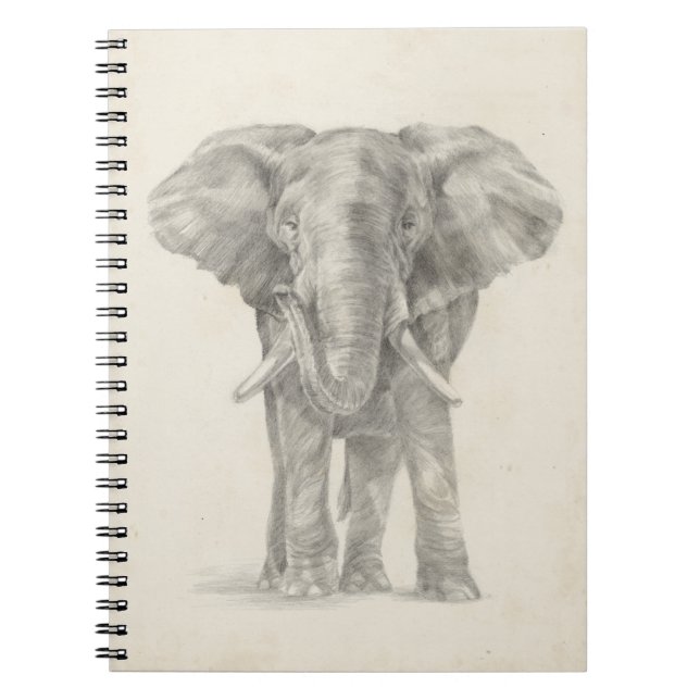 Elephant Sketch Notebook (Front)