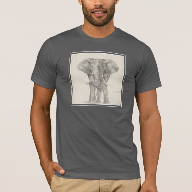 Elephant Sketch T-Shirt (Front)